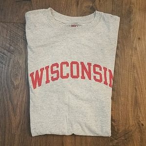 University of WI T-shirt - Heather Gray